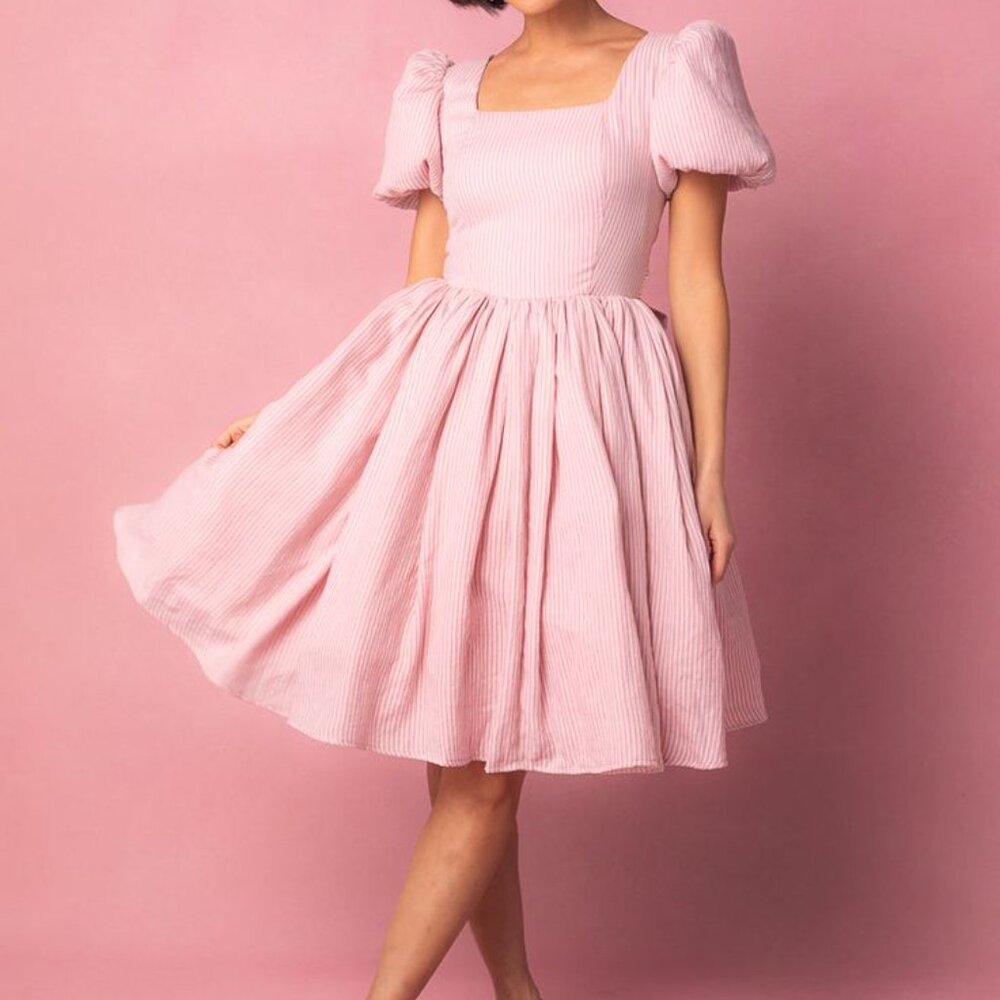 Ivy City Co Cupcake Dress in Pink Stripe 22W NWT